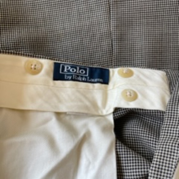 Ralph Lauren polo Men's suit 48L taupe and black check - Picture 6 of 9